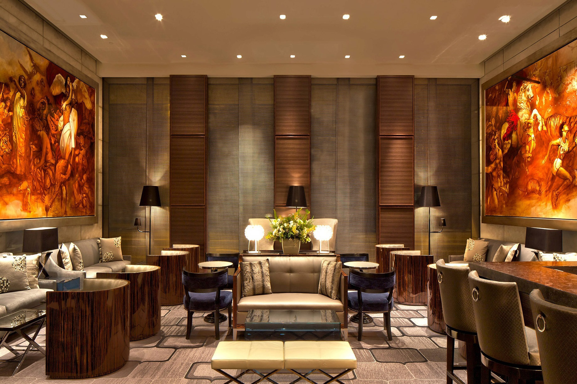 The St. Regis San Francisco Hotel – San Francisco, CA, USA – The Lobby Bar Interior