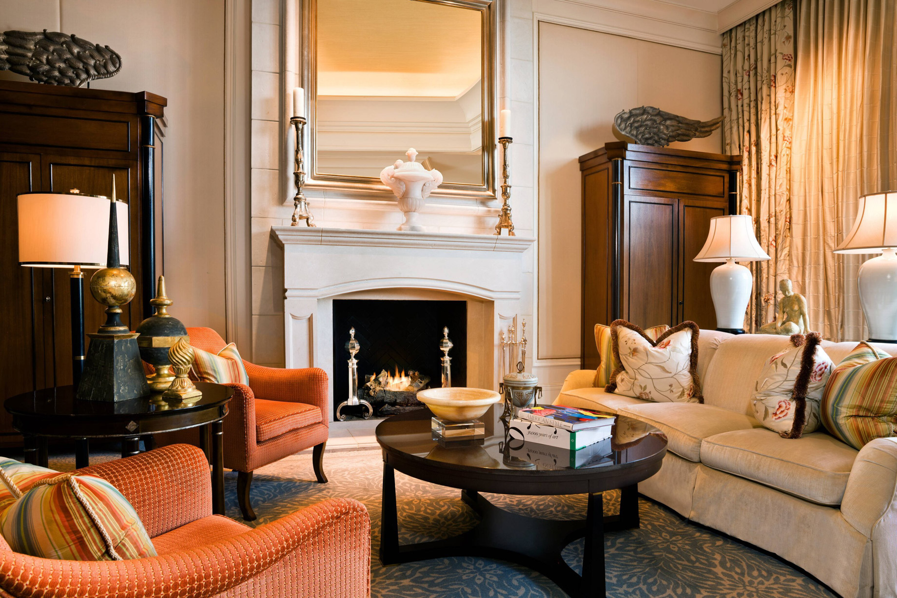 The St. Regis Atlanta Hotel – Atlanta, GA, USA – Astor Court Fireplace