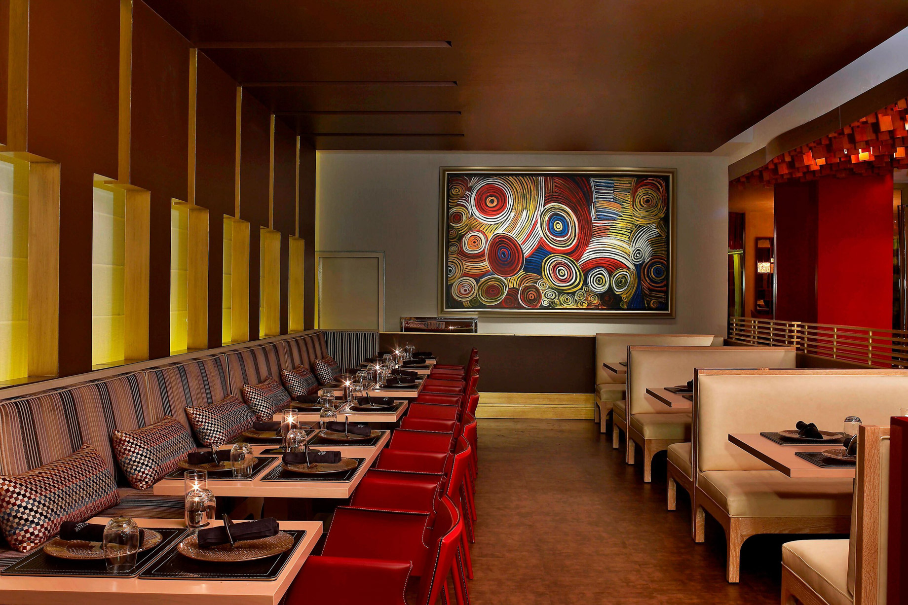 The St. Regis Doha Hotel – Doha, Qatar – Astor Grill Dining Area Tables