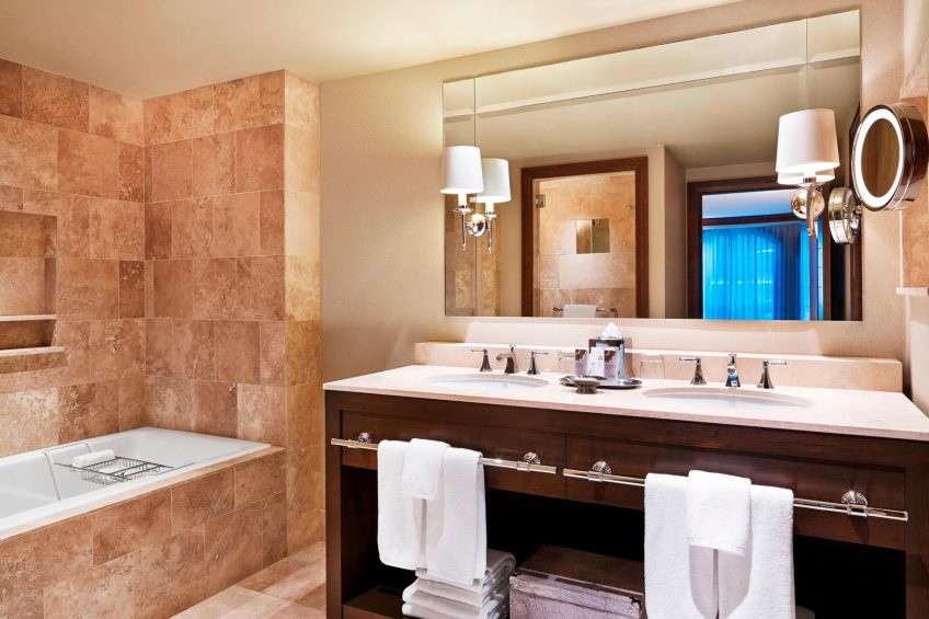 The St. Regis Aspen Resort - Aspen, CO, USA - Loft Suite Guest Bathroom