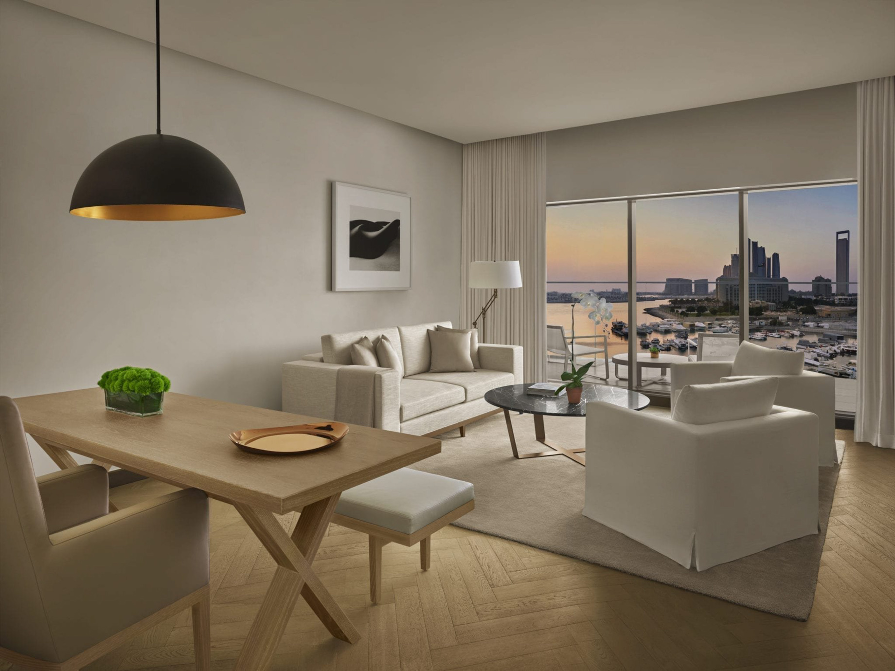 The Abu Dhabi EDITION Hotel – Abu Dhabi, UAE – Superior Suite Marina View Living Room