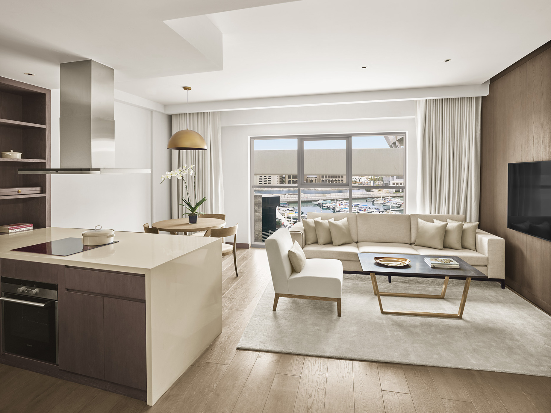 The Abu Dhabi EDITION Hotel – Abu Dhabi, UAE – Apartment Living Room Interior