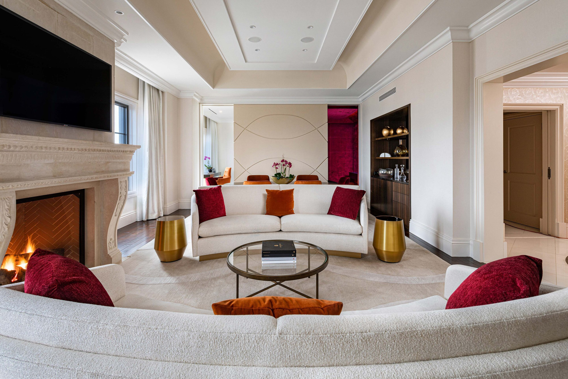 The St. Regis Atlanta Hotel – Atlanta, GA, USA – Empire Suite Living Room Decor