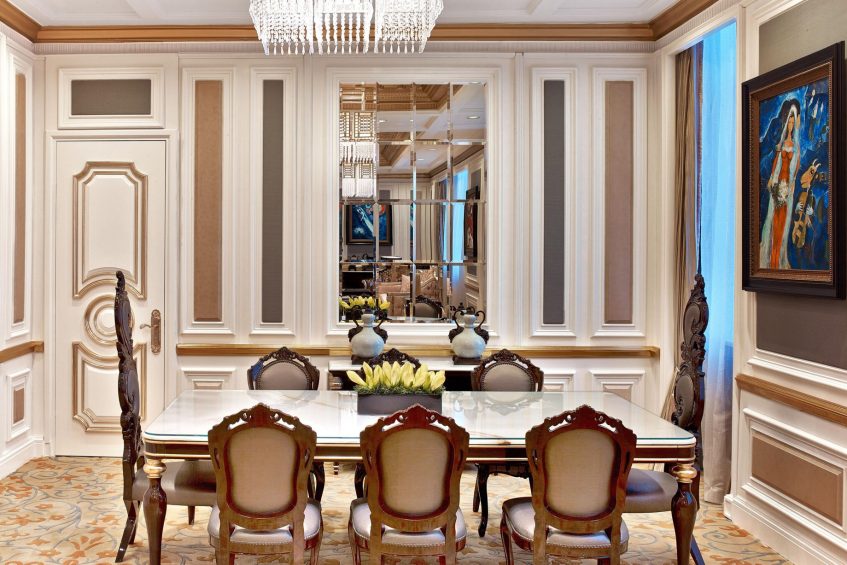 The St. Regis Moscow Nikolskaya Hotel - Moscow, Russia - Royal Suite Dining area