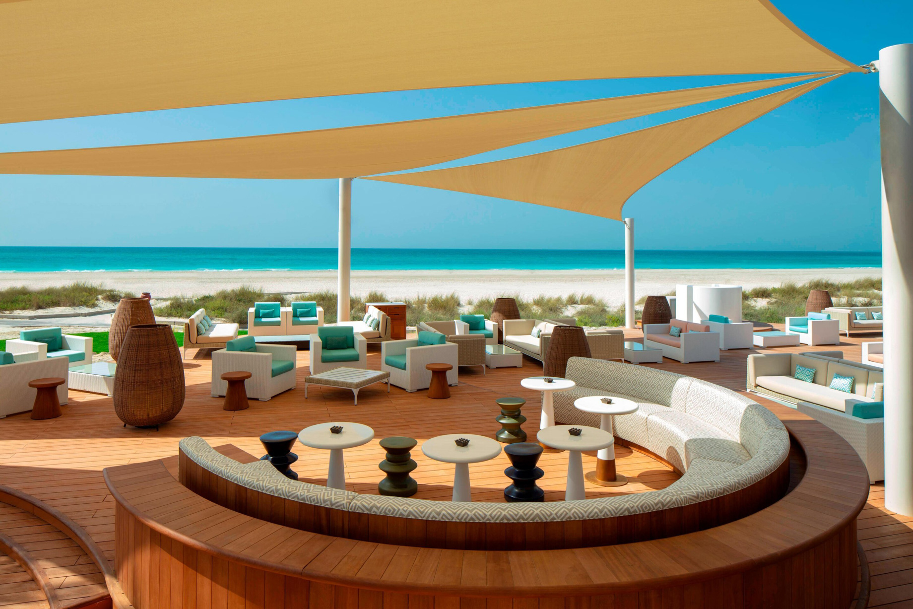 The St. Regis Saadiyat Island Resort – Abu Dhabi, UAE – Buddha Bar Beach Lower Deck Seating