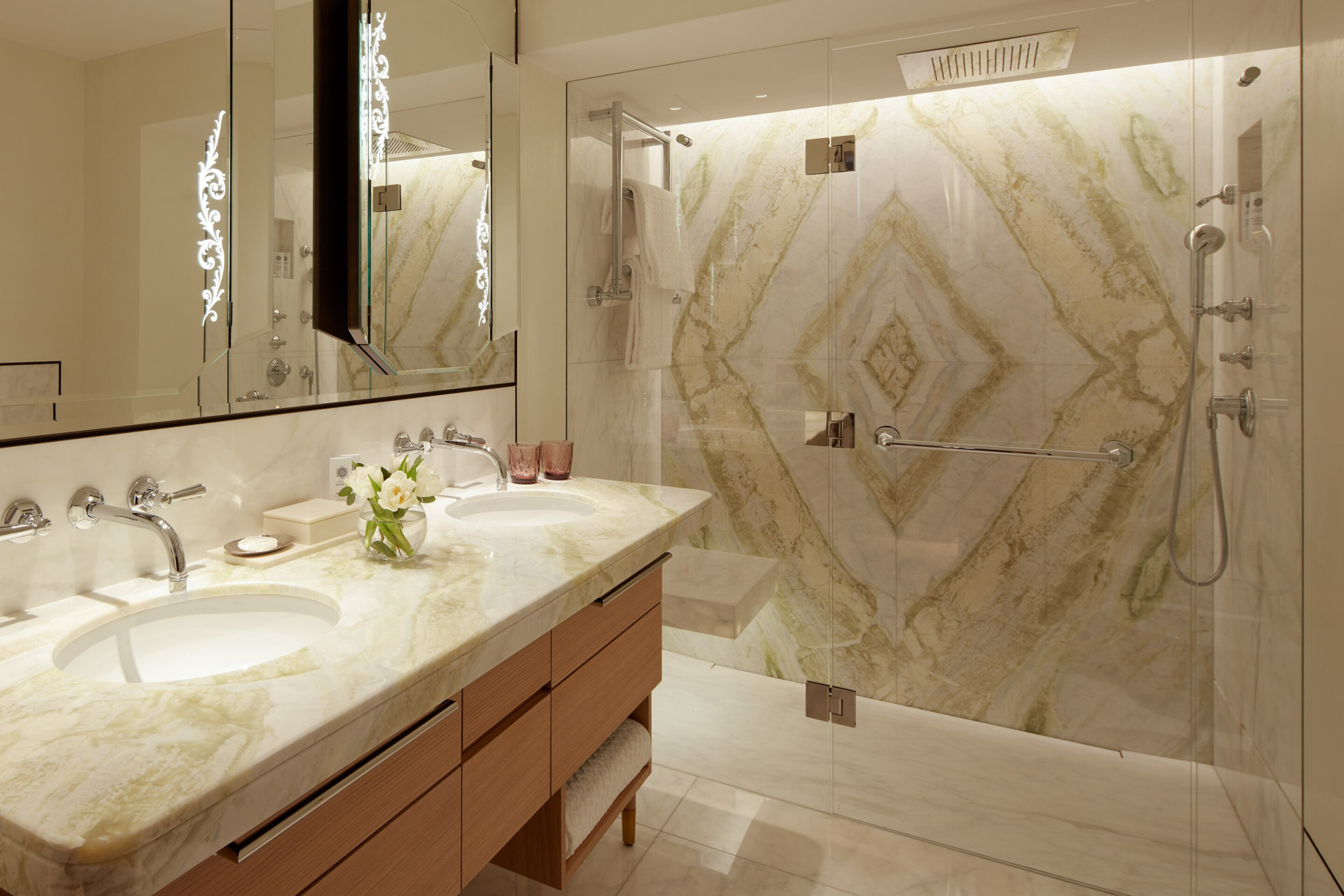 The St. Regis Venice Hotel – Venice, Italy – Penthouse Suite Marble Bathroom