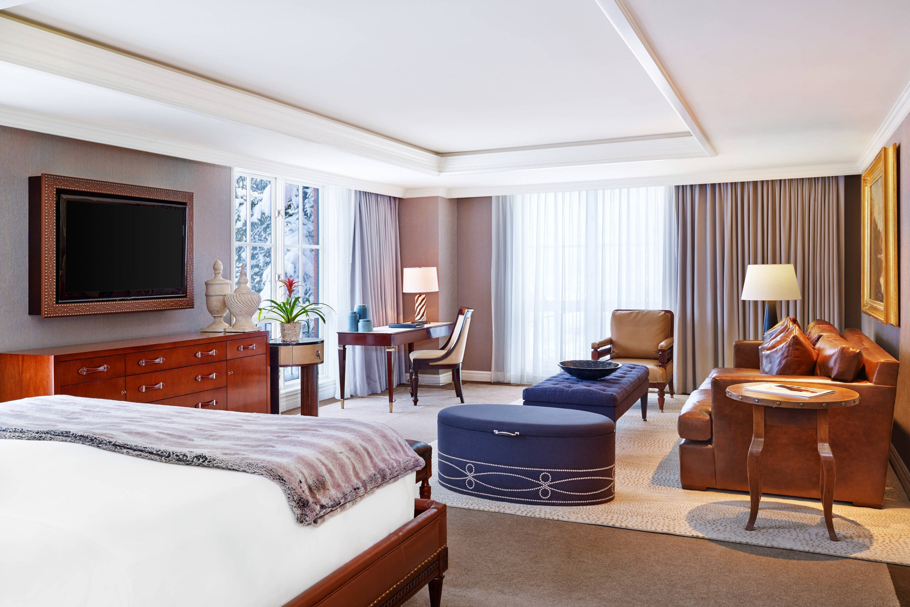 The St. Regis Aspen Resort – Aspen, CO, USA – Aspen Mountain Suite Master Bedroom