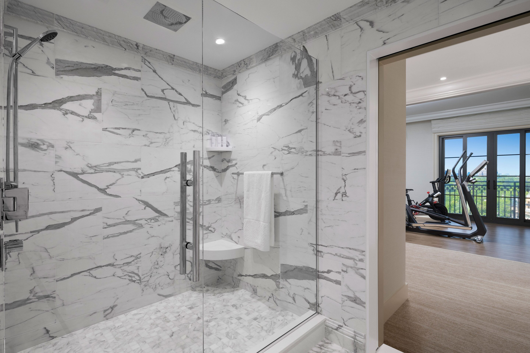 The St. Regis Atlanta Hotel – Atlanta, GA, USA – Empire Suite Bathroom Shower