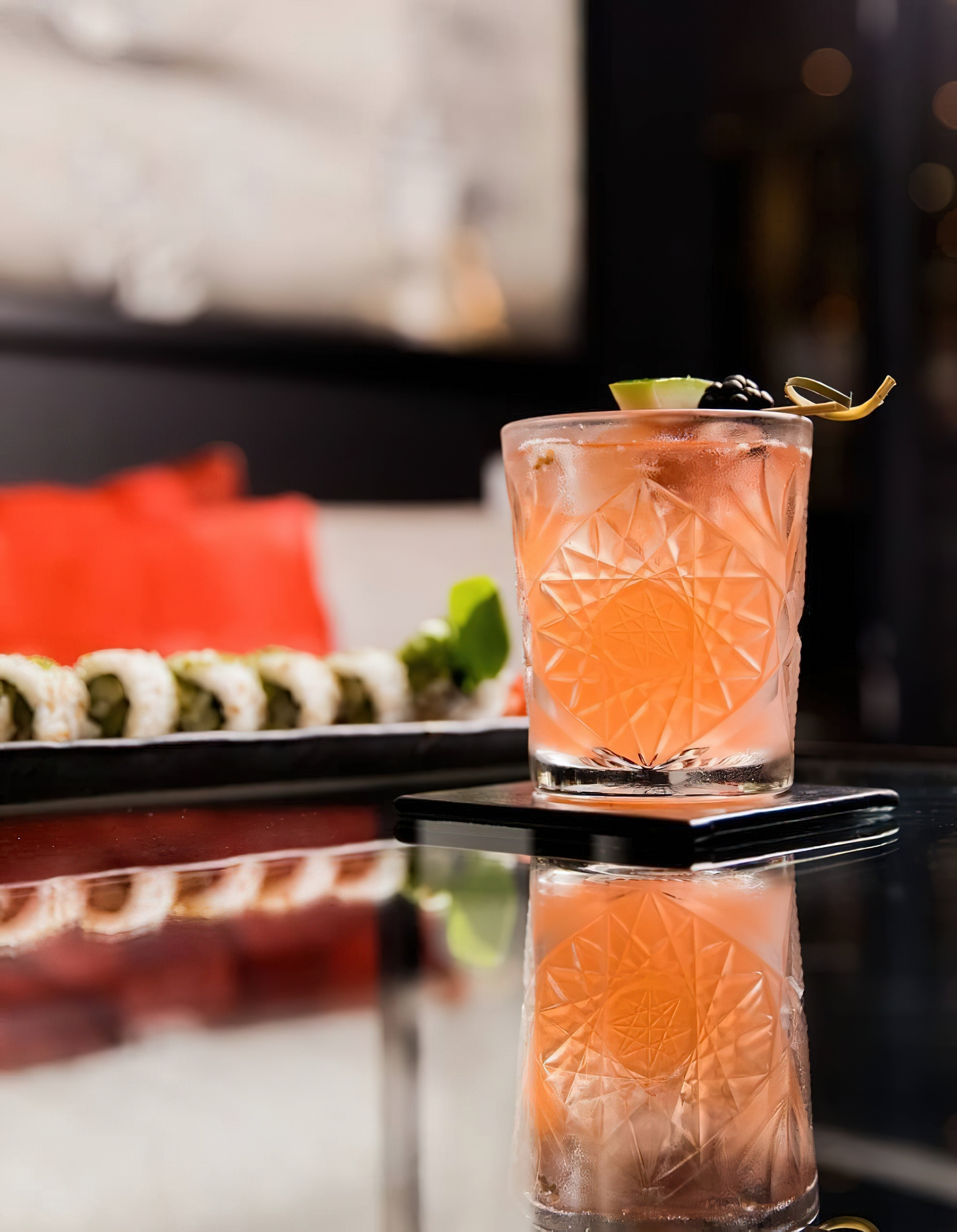 The St. Regis Bal Harbour Resort – Miami Beach, FL, USA – Sushi and Cocktail