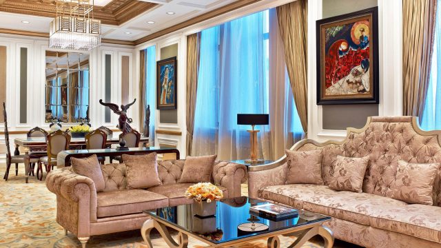 The St. Regis Moscow Nikolskaya Hotel - Moscow, Russia - Presidential Suite Living Room