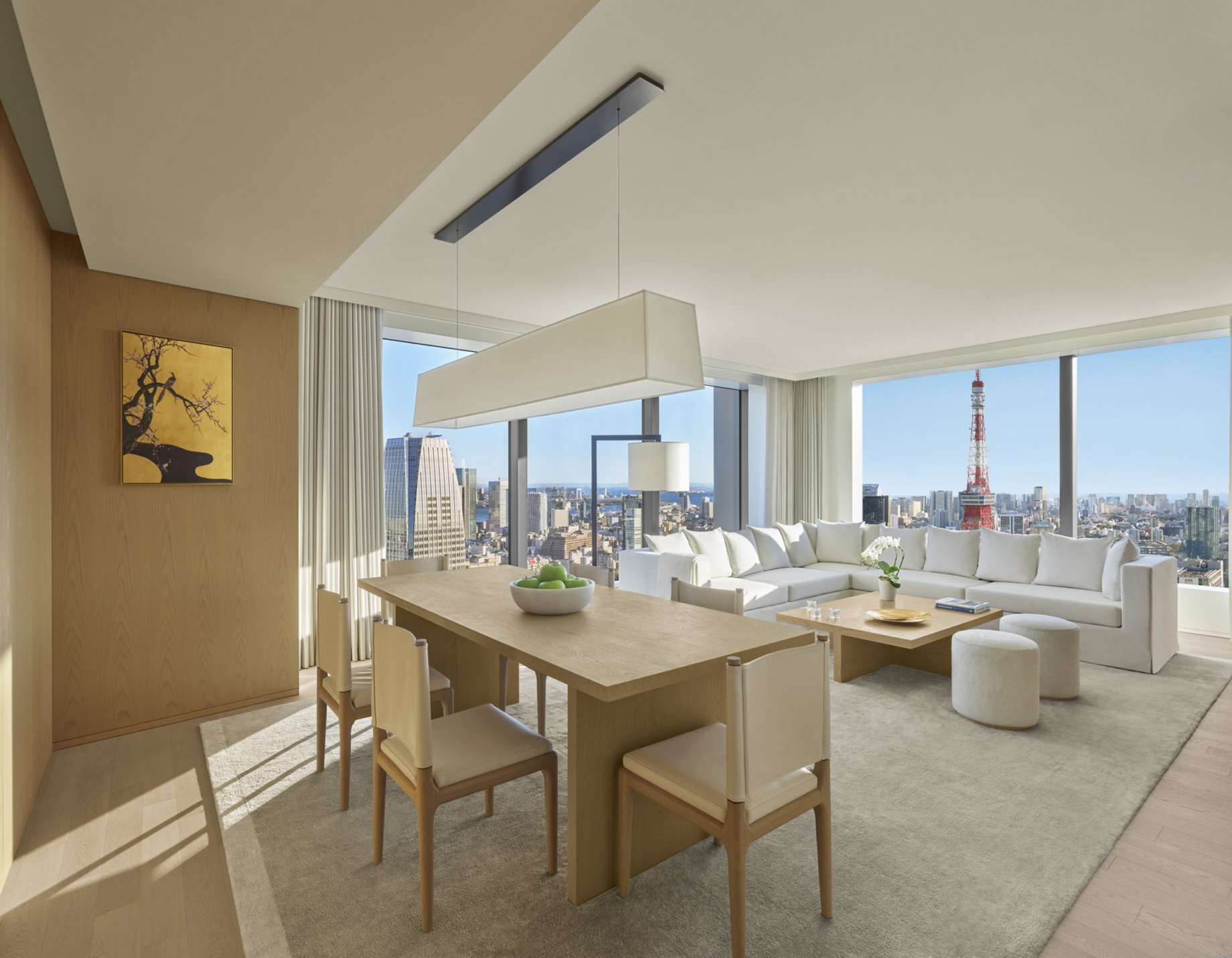 The Tokyo EDITION Toranomon Hotel – Tokyo, Japan – Tower Suite Dining and Living Room