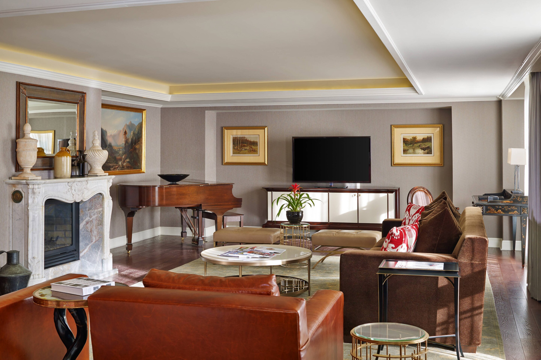 The St. Regis Aspen Resort – Aspen, CO, USA – Silver Queen Suite Living Room