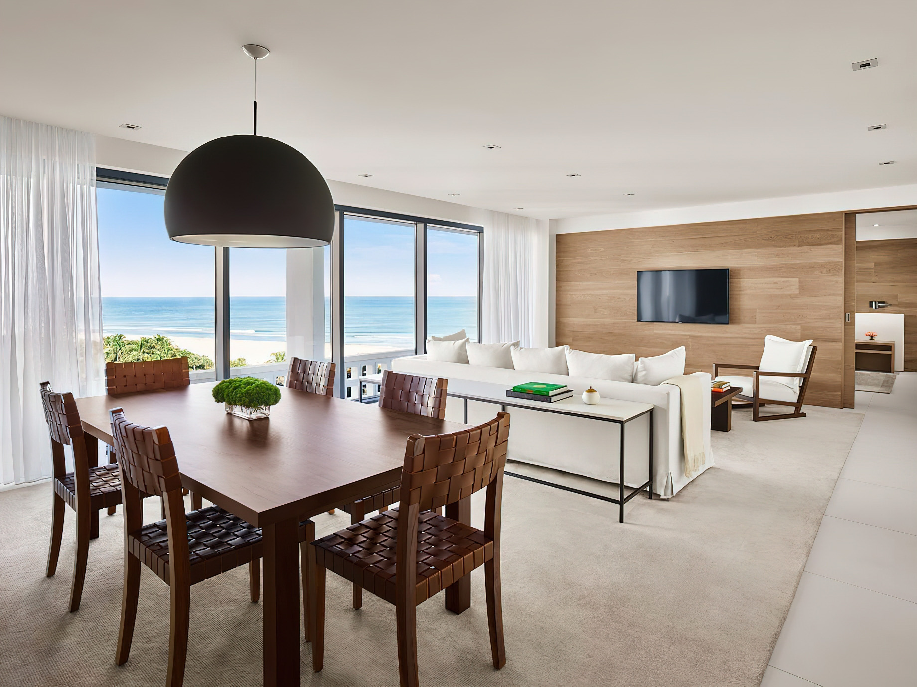 The Miami Beach EDITION Hotel - Miami Beach, FL, USA - Deluxe Ocean View Suite Living Area