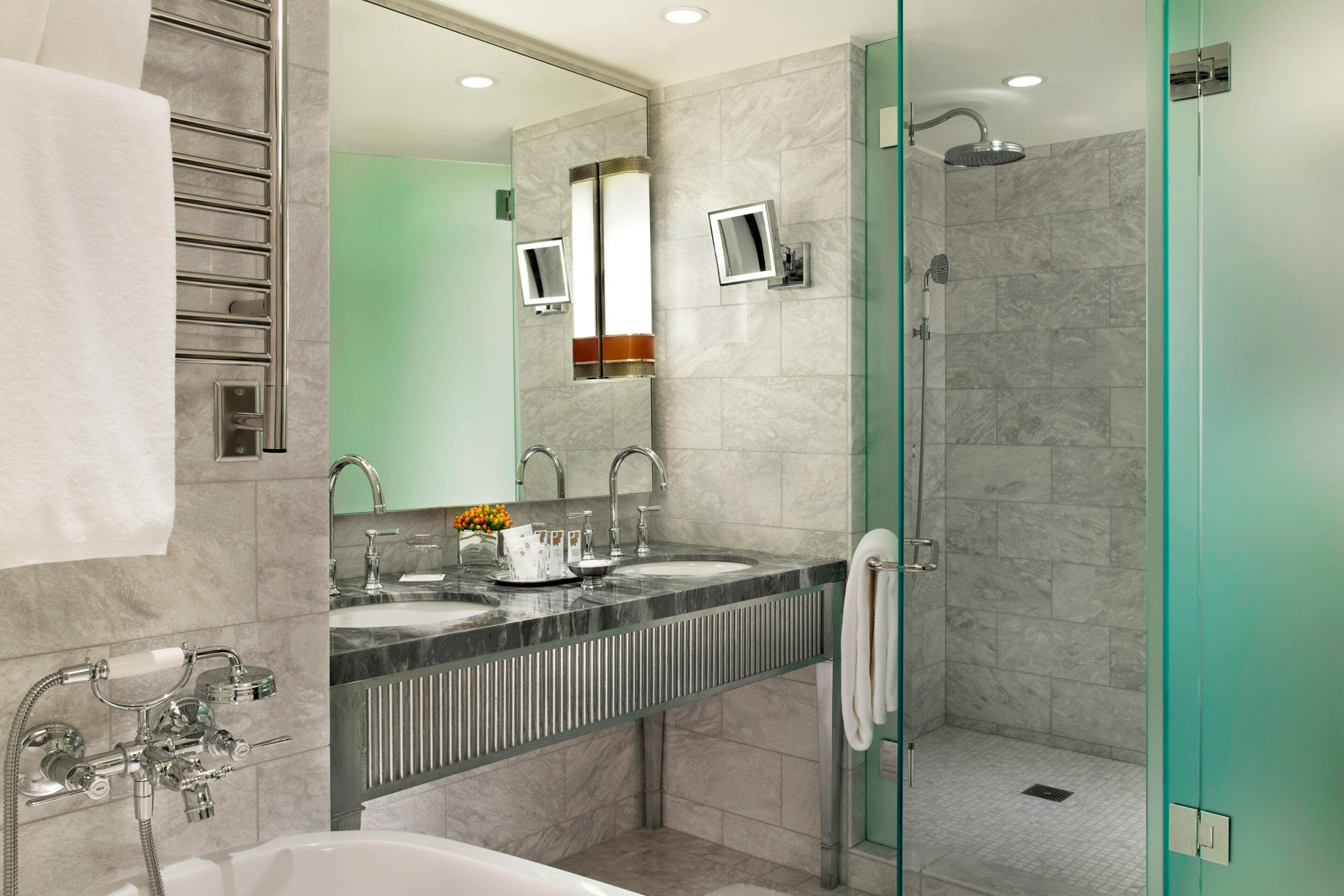 The St. Regis Aspen Resort – Aspen, CO, USA – Deluxe Double Guest Bathroom Vanity