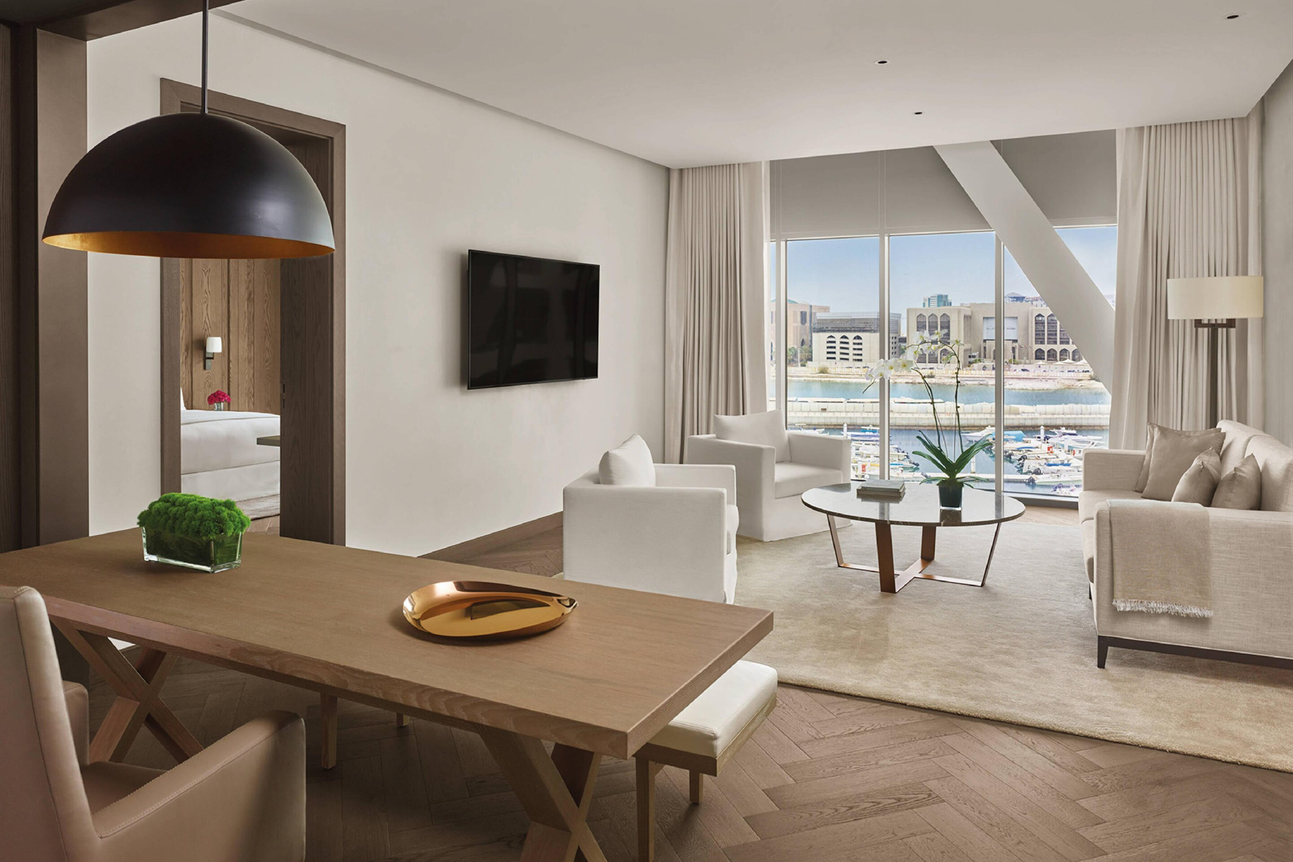 The Abu Dhabi EDITION Hotel – Abu Dhabi, UAE – Superior Marina View Suite Living Room