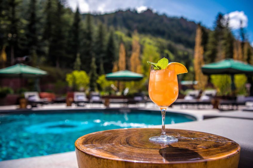 The St. Regis Aspen Resort - Aspen, CO, USA - Poolside Cocktail