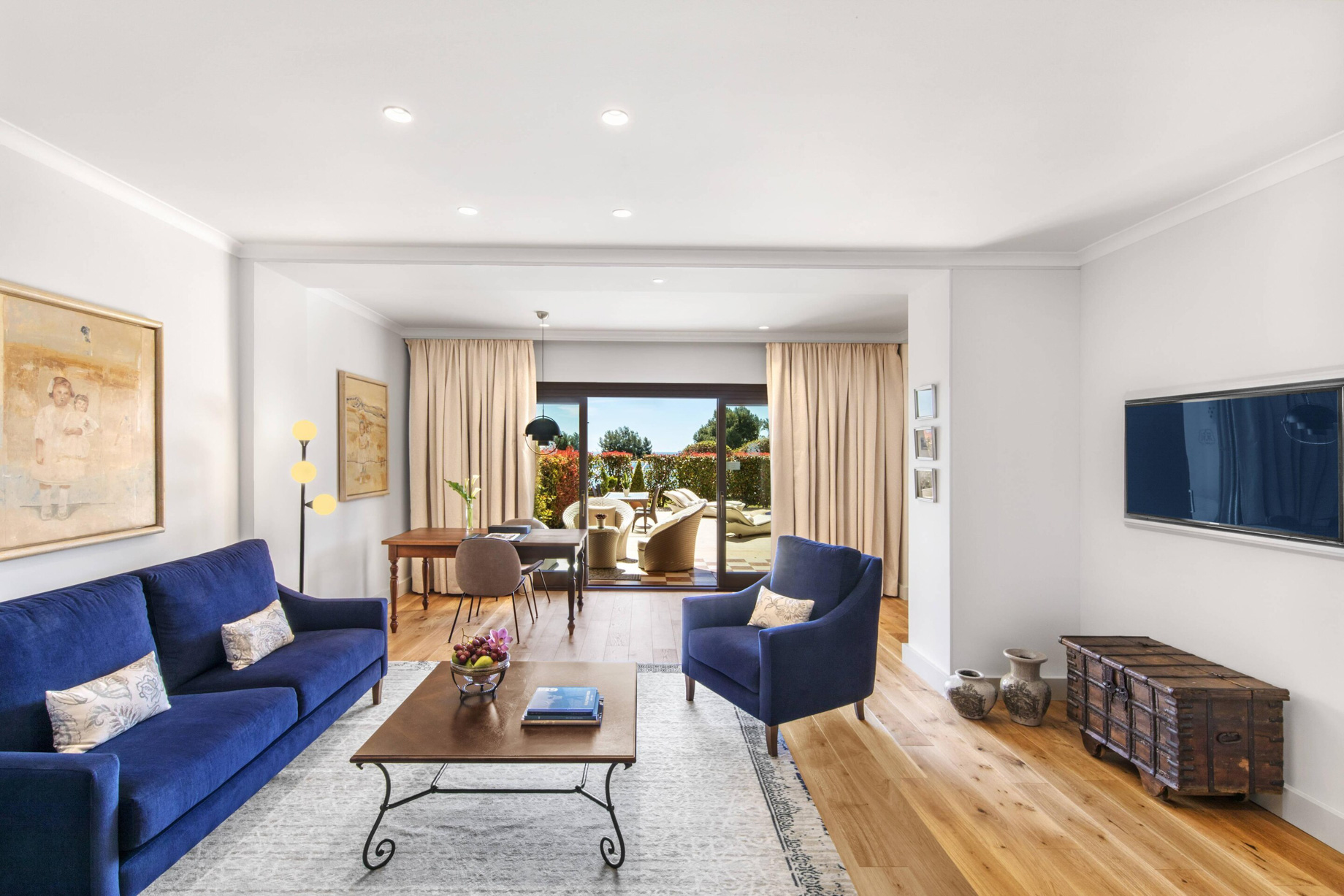 The St. Regis Mardavall Mallorca Resort – Palma de Mallorca, Spain – Blue Oasis Suite Living Room