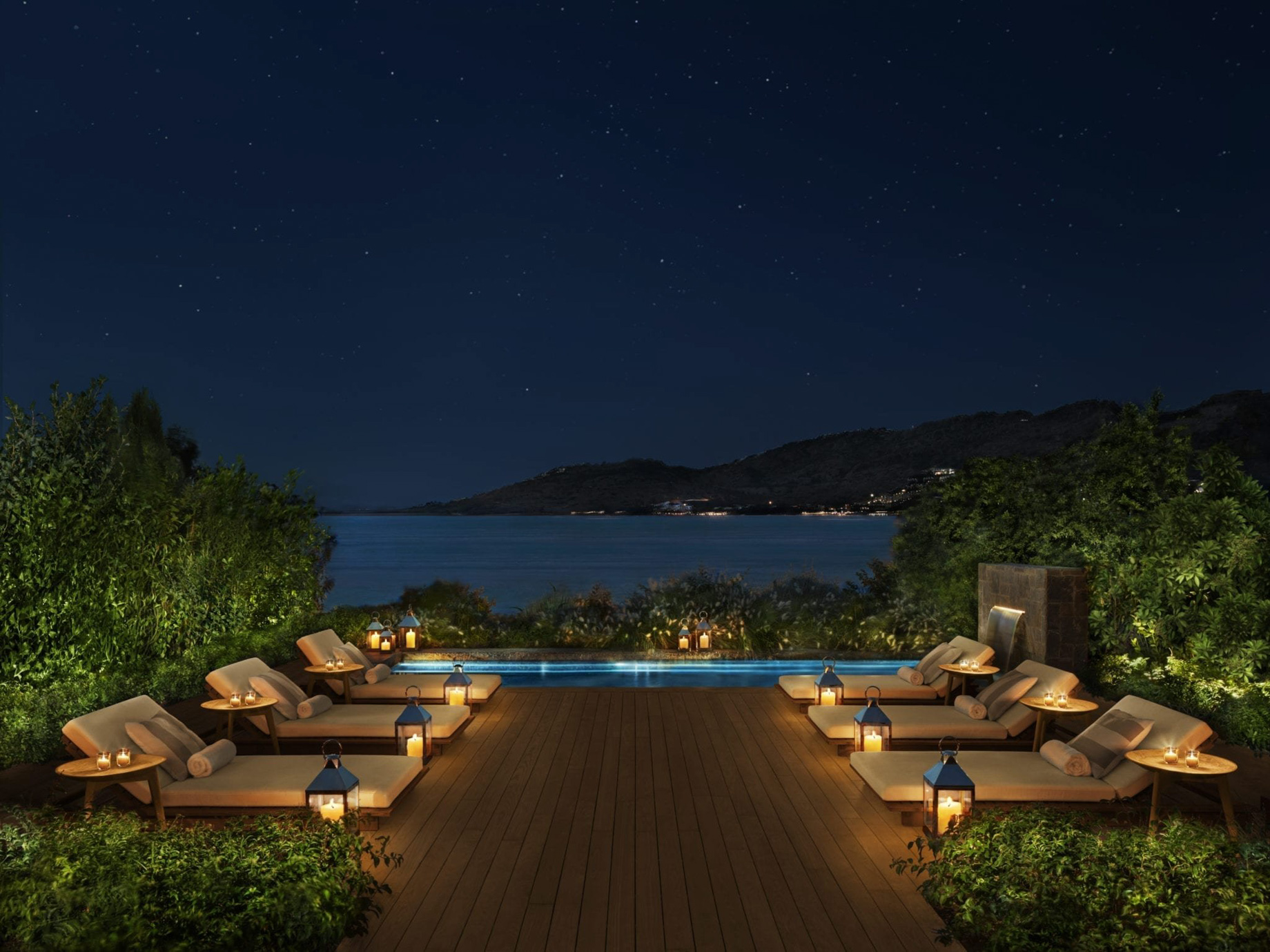 The Bodrum EDITION Hotel – Bodrum Mugla, Turkey – Spa Pool Deck Night