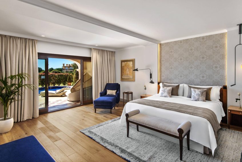 The St. Regis Mardavall Mallorca Resort - Palma de Mallorca, Spain - Blue Oasis Suite Bedroom