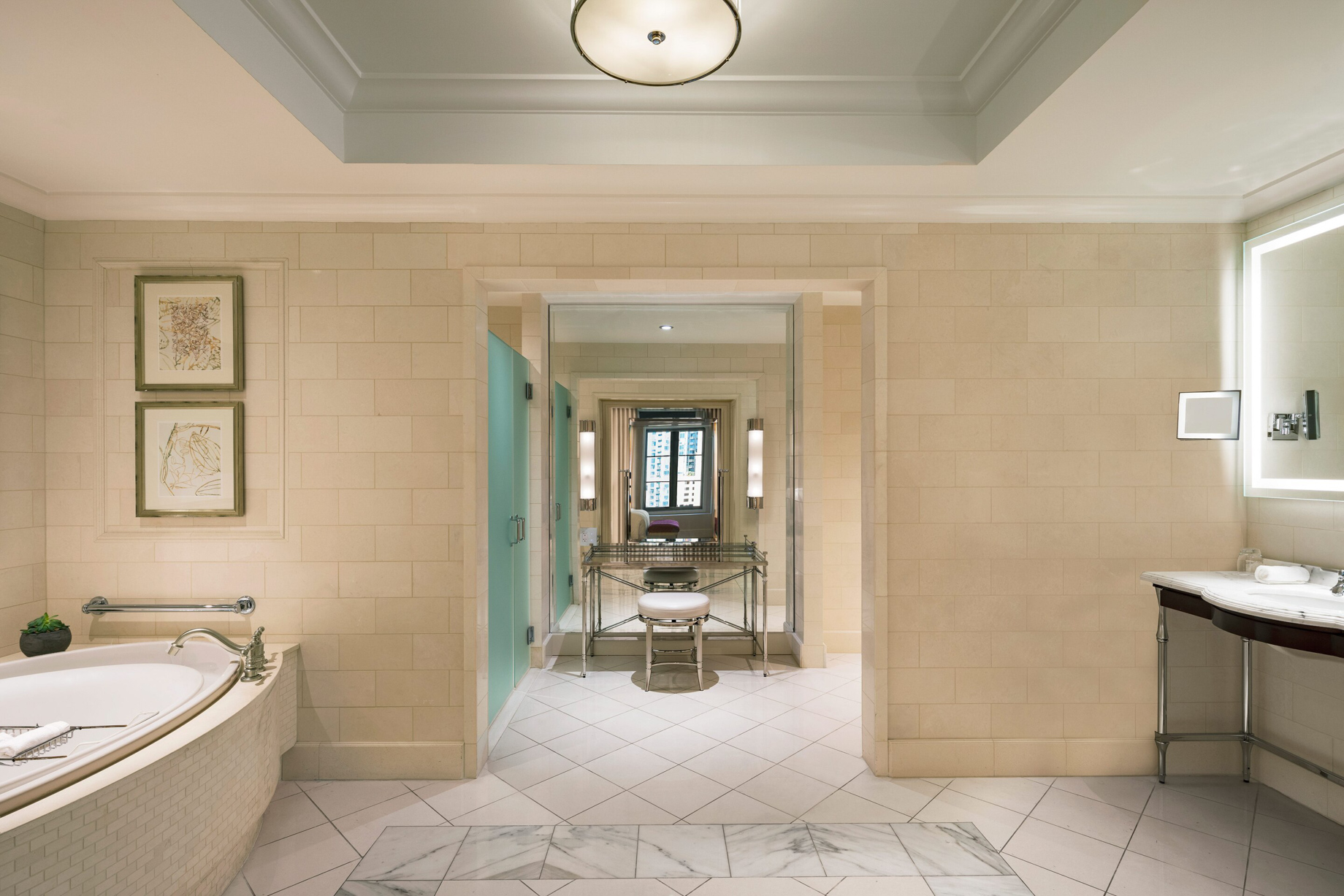 The St. Regis Atlanta Hotel – Atlanta, GA, USA – Manor Suite Guest Bathroom