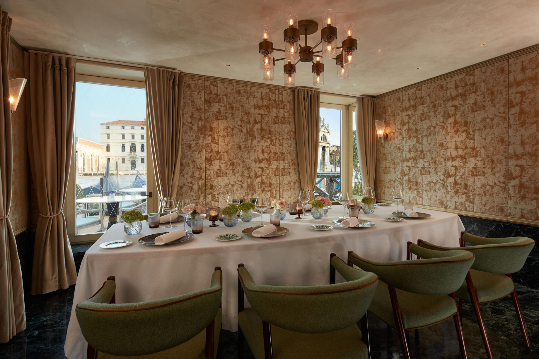 The St. Regis Venice Hotel - Venice, Italy - Monet Room Dining Table
