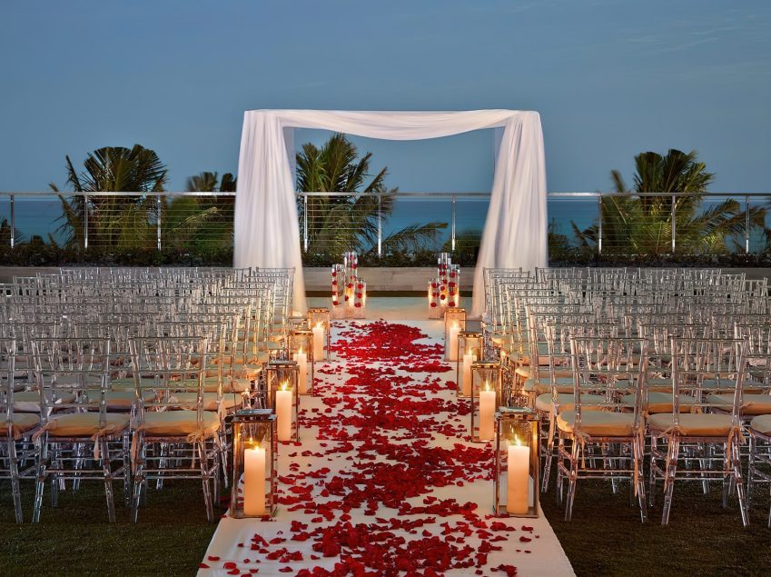 The Miami Beach EDITION Hotel - Miami Beach, FL, USA - La Vista Terrace Evening Wedding