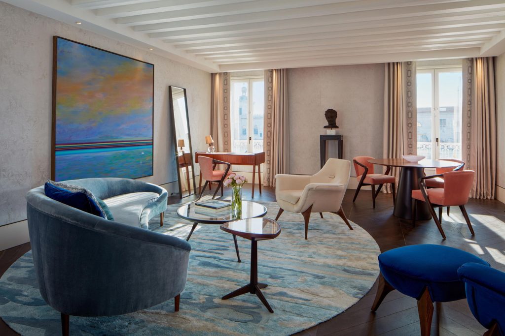 The St. Regis Venice Hotel - Venice, Italy - Monet Suite Living Room Decor
