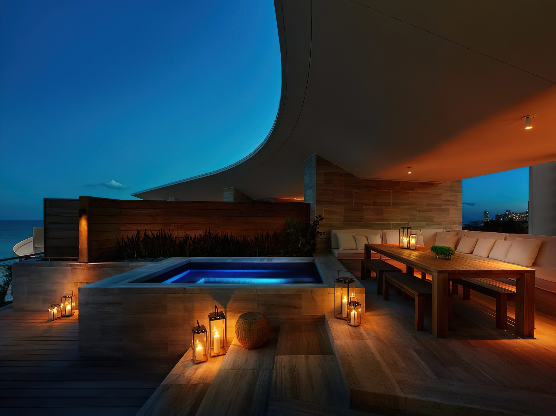 The Miami Beach EDITION Hotel - Miami Beach, FL, USA - Premier Bungalow Oceanfront Suite Private Rooftop Plunge Pool