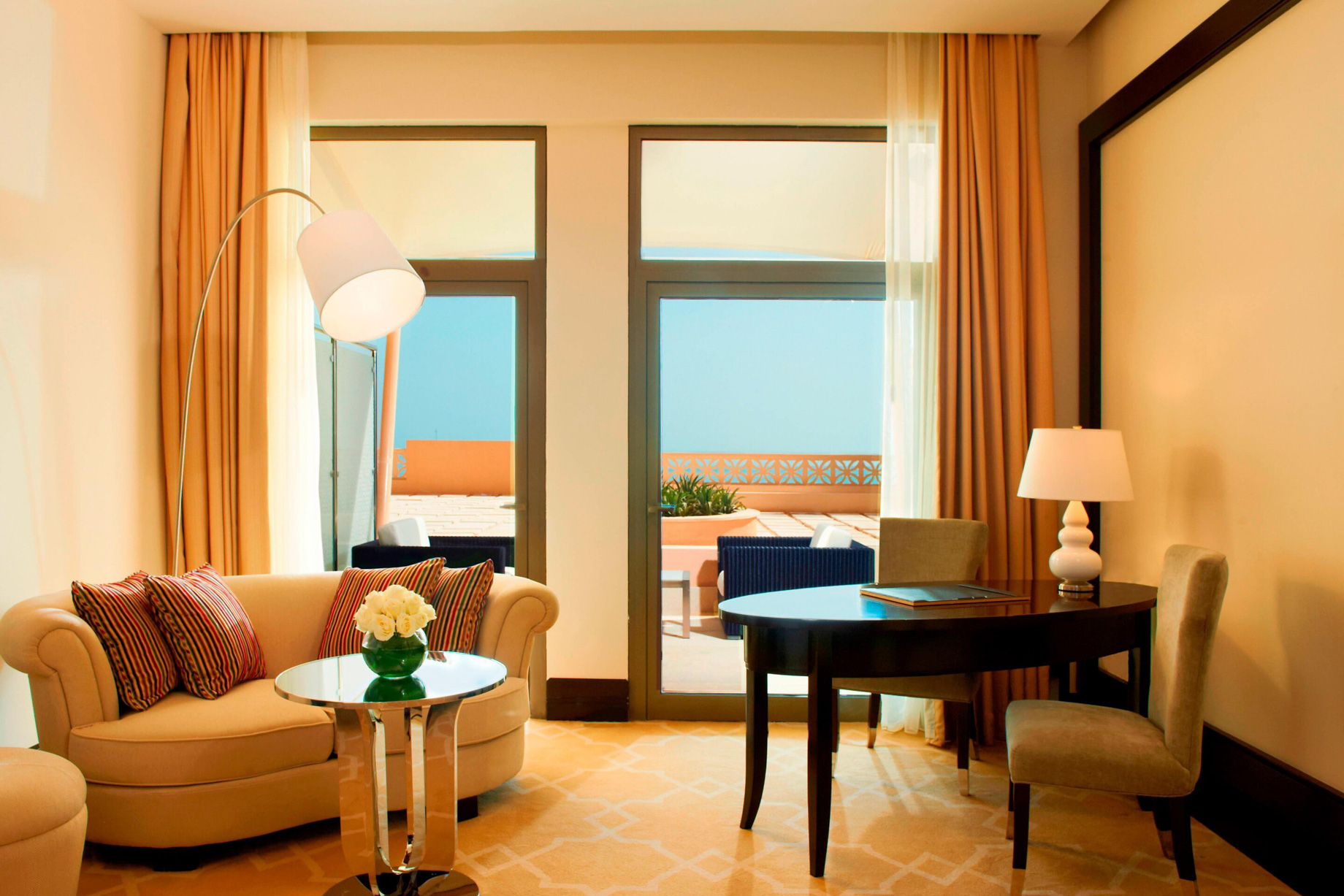 The St. Regis Doha Hotel - Doha, Qatar - Astor Room Living Area