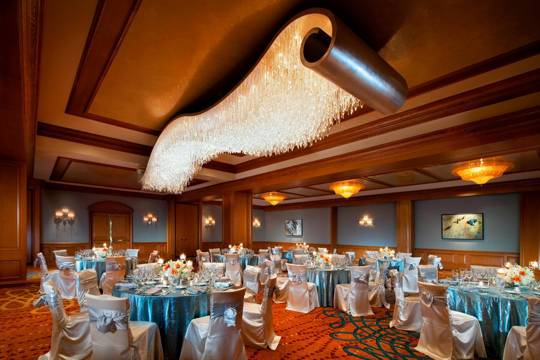 The St. Regis Houston Hotel – Houston, TX, USA – The Astor Ballroom Banquet Setup