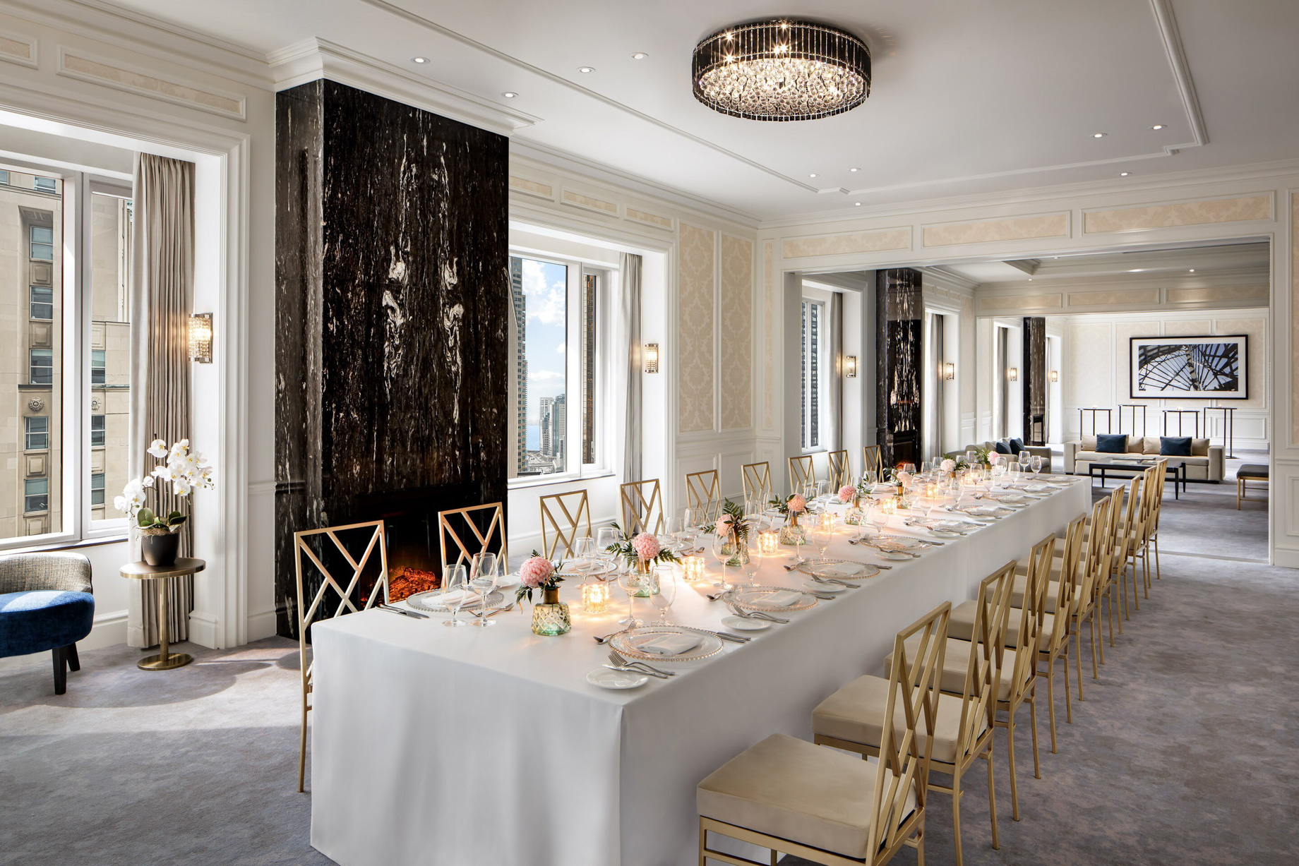 The St. Regis Toronto Hotel – Toronto, Ontario, Canada – Bay Street Dinner Setup