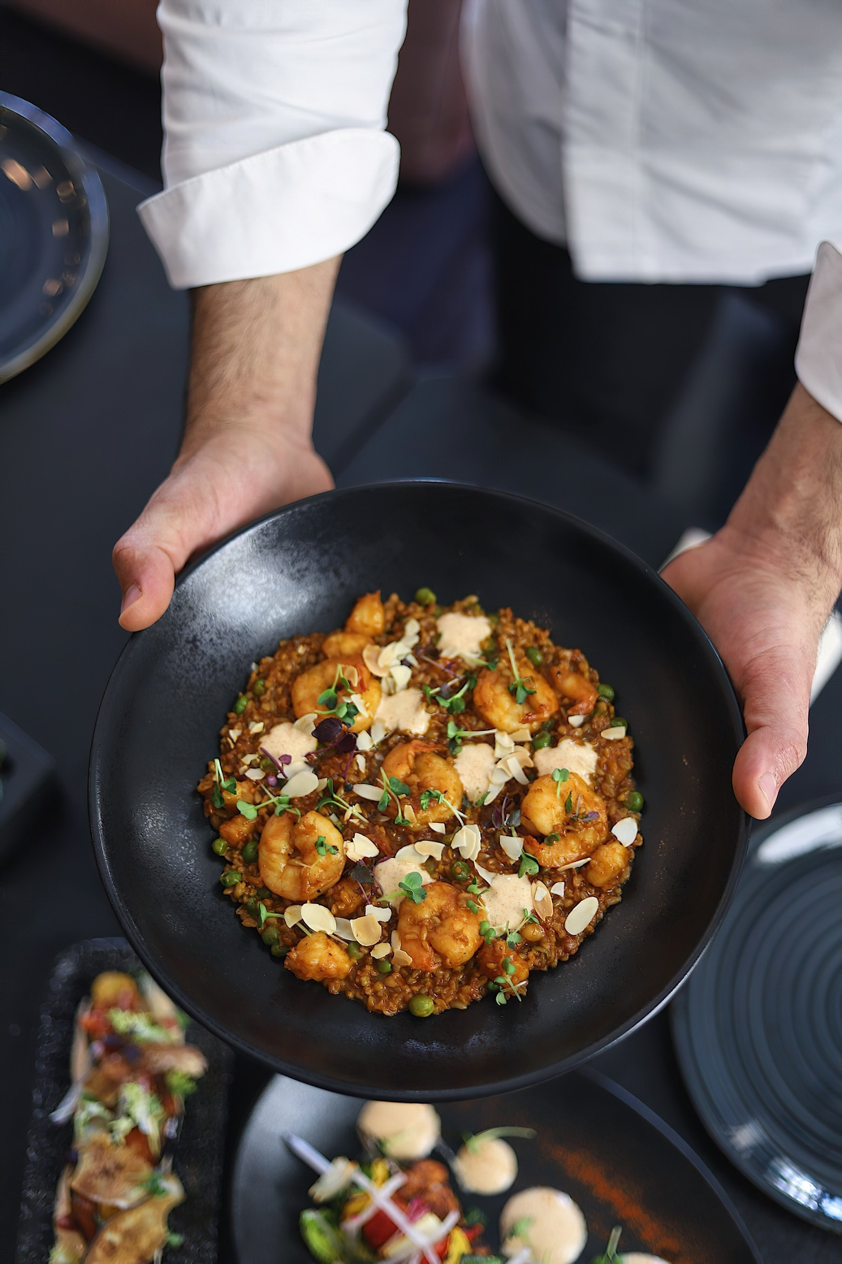 The St. Regis Amman Hotel – Amman, Jordan – Buttered Freekeh with Prawns and Creamy Yogurt