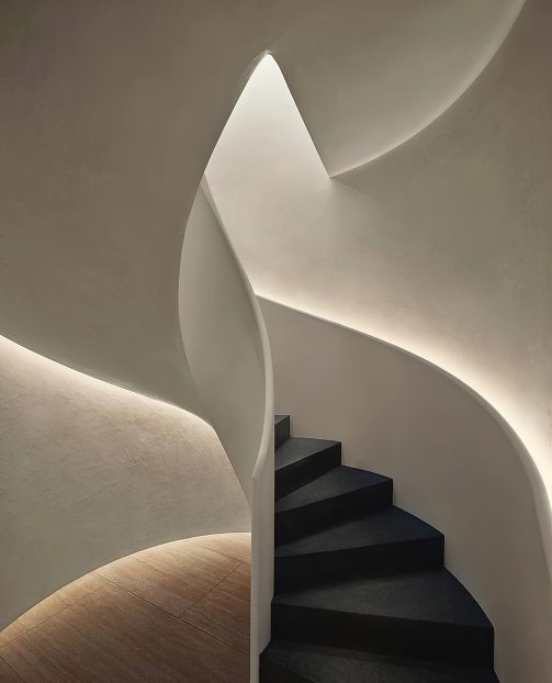 The West Hollywood EDITION Hotel - West Hollywood, CA, USA - Curved Staircase