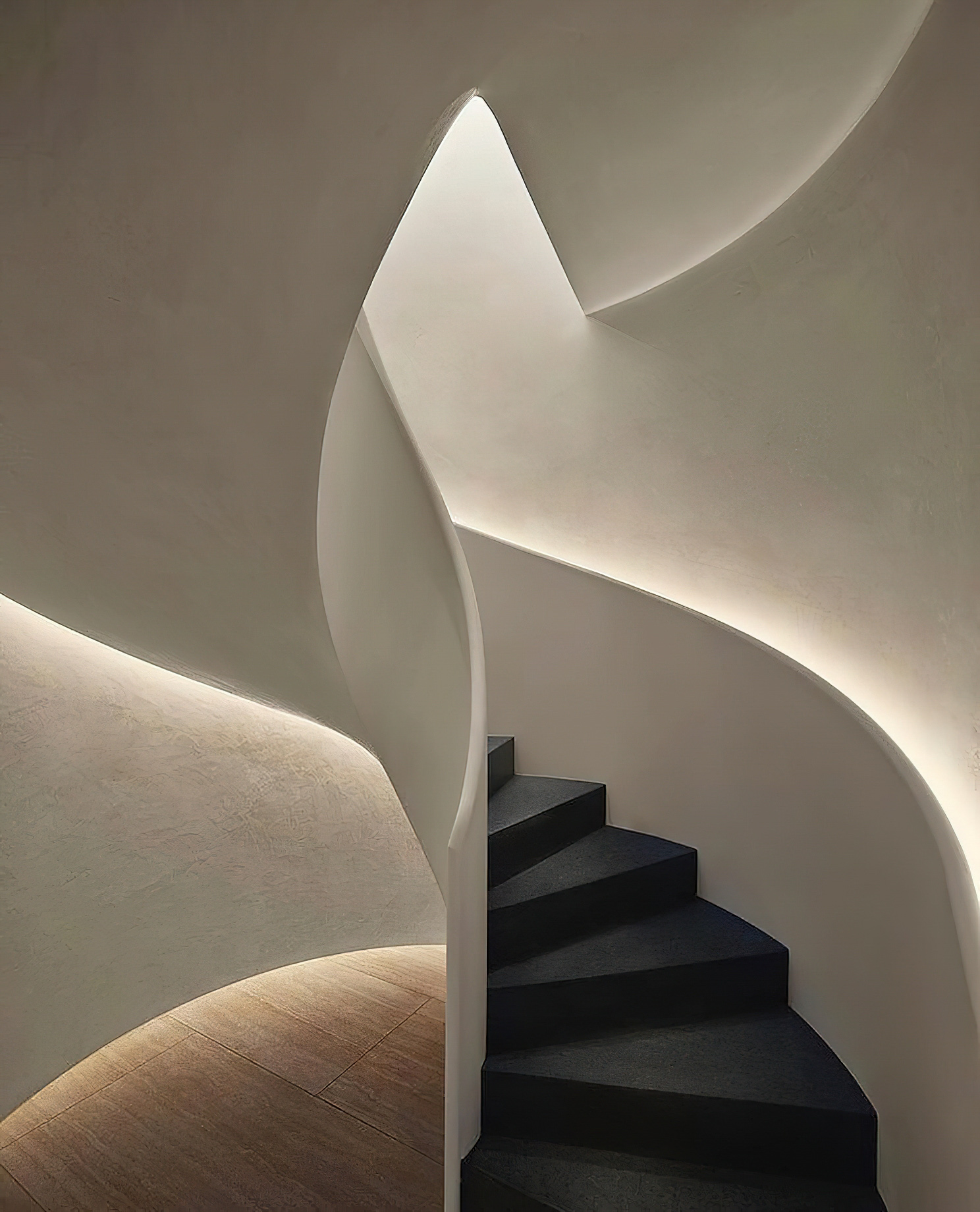 The West Hollywood EDITION Hotel – West Hollywood, CA, USA – Curved Staircase