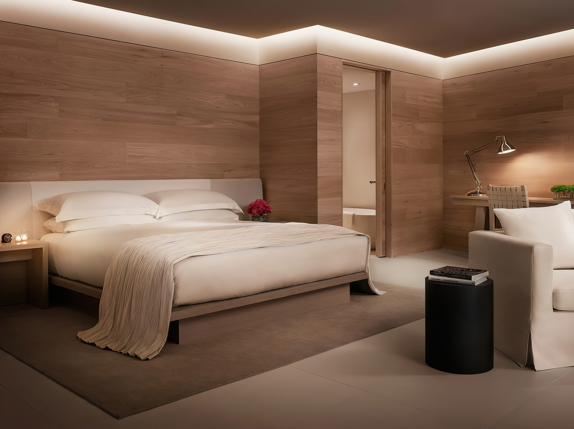 The Miami Beach EDITION Hotel - Miami Beach, FL, USA - Bungalow Pool View Bedroom