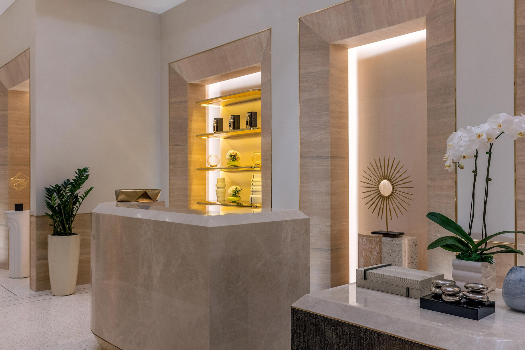 The St. Regis Dubai The Palm Jumeirah Hotel – Dubai, UAE – Iridium Spa Reception Desk