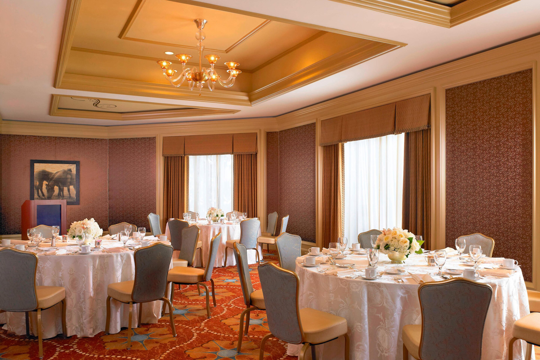 The St. Regis Houston Hotel – Houston, TX, USA – The Ambassador Meeting Room Banquet Setup