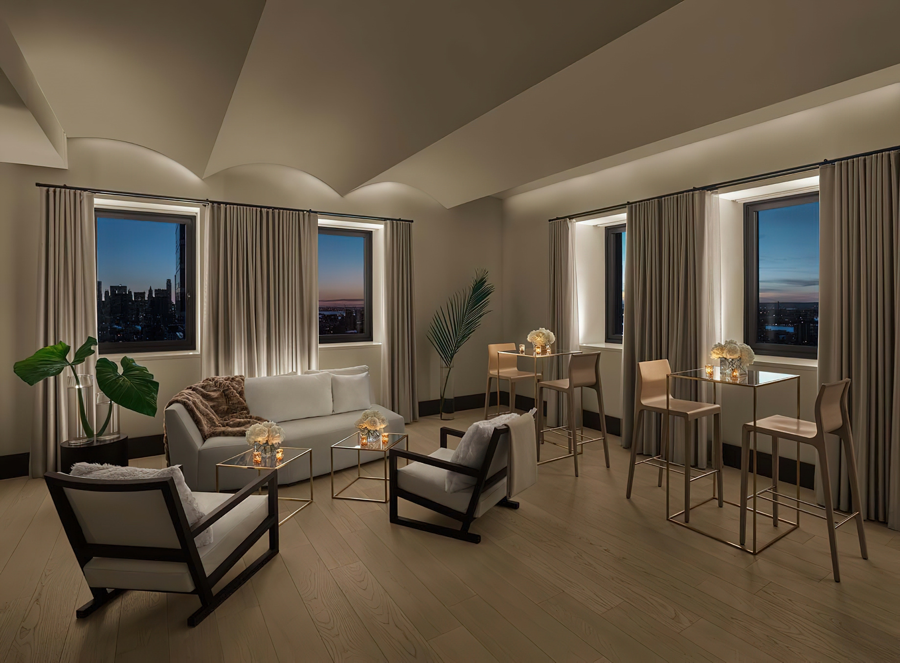 The New York EDITION Hotel – New York, NY, USA – Penthouse Living Room Reception