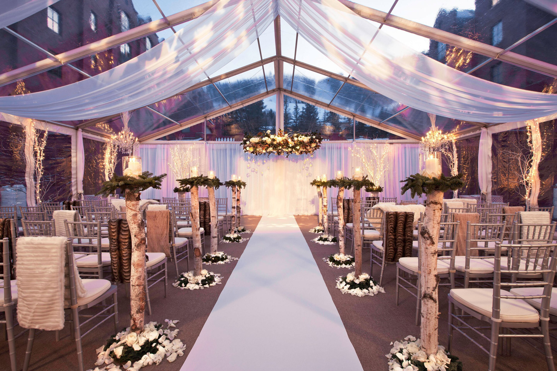 The St. Regis Aspen Resort – Aspen, CO, USA – Fountain Courtyard Wedding Ceremony