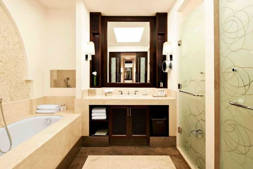 The St. Regis Doha Hotel - Doha, Qatar - Astor Room Bathroom Area