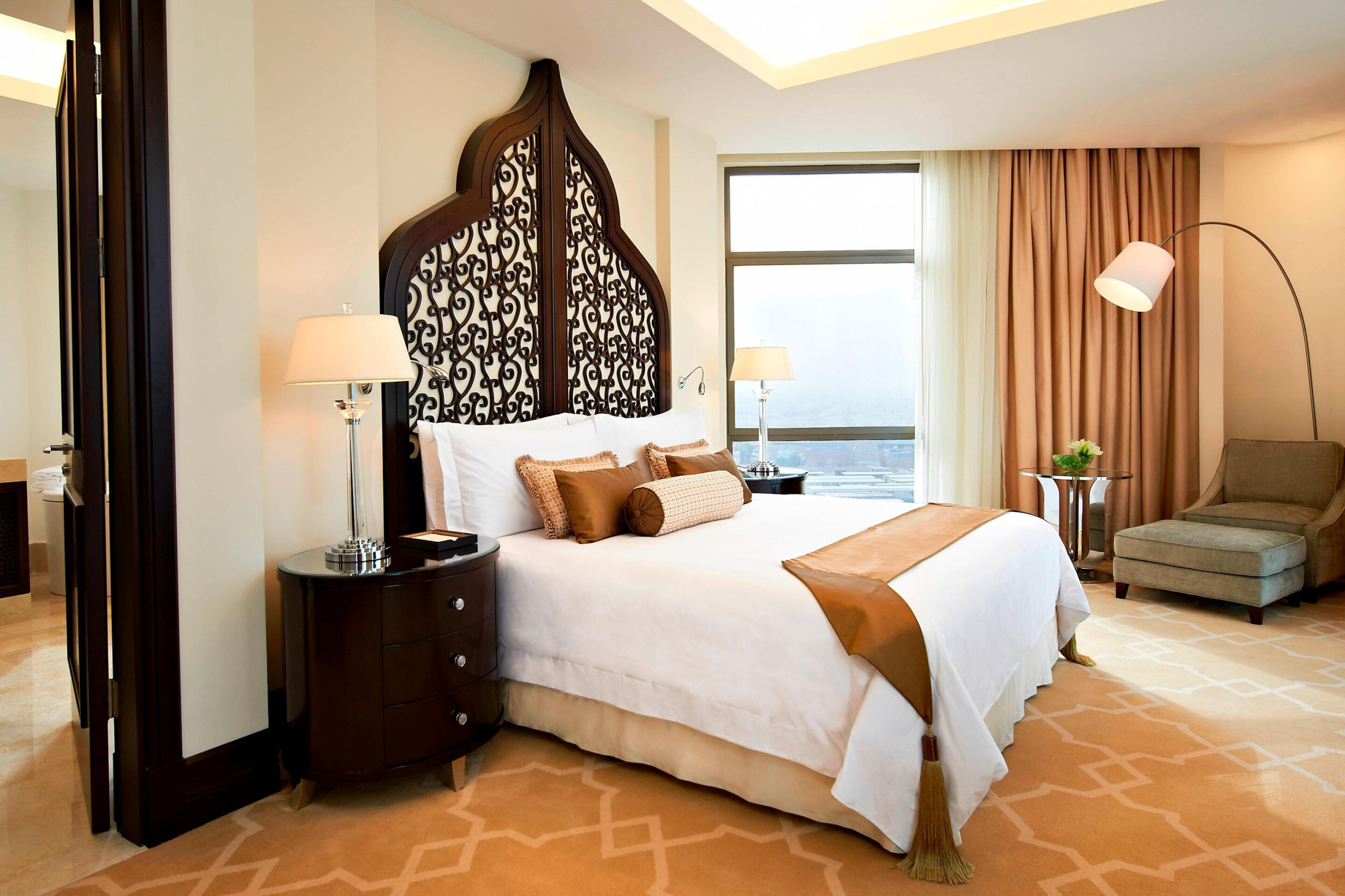 The St. Regis Doha Hotel – Doha, Qatar – Caroline Astor Suite Bedroom Design