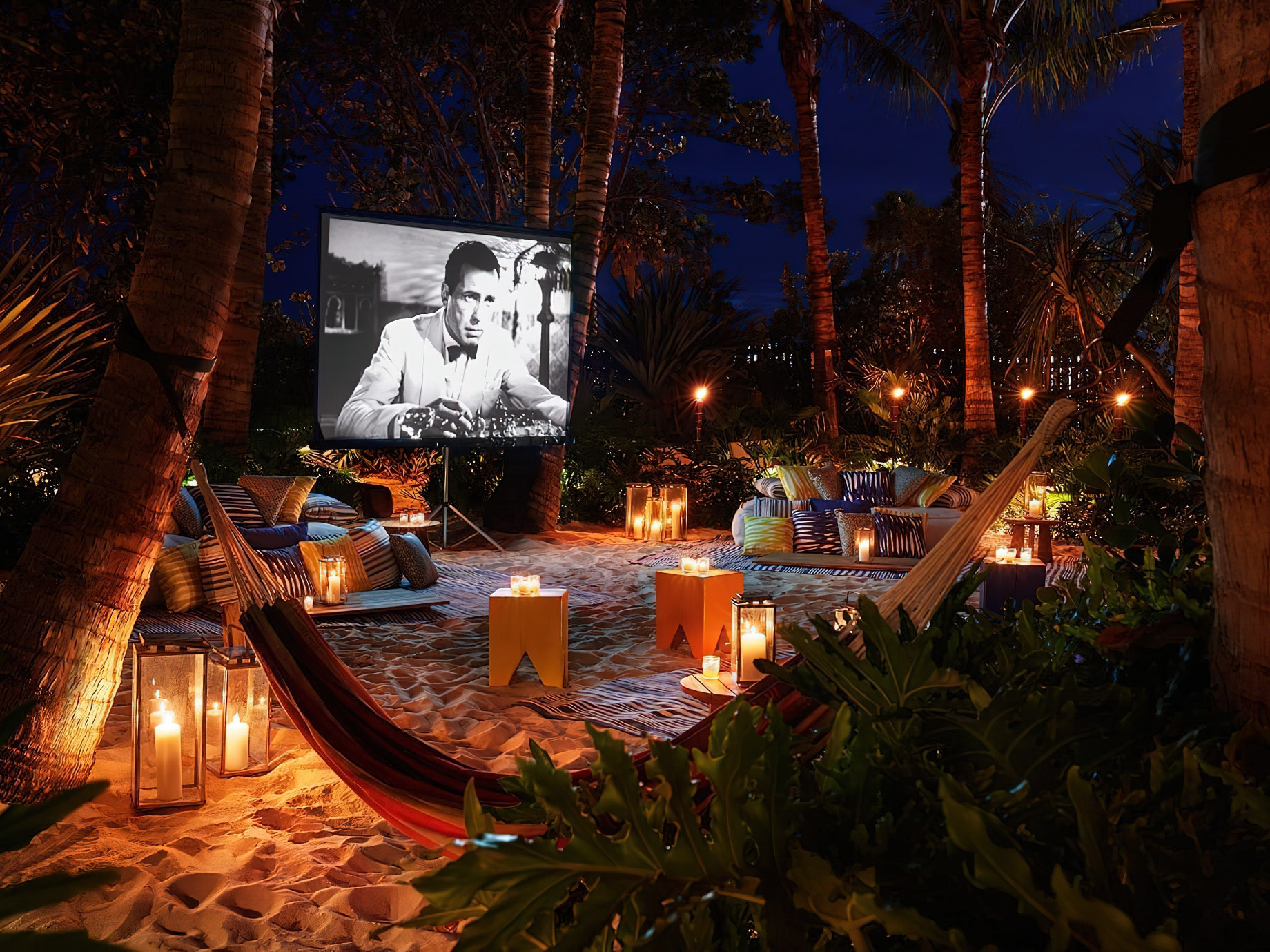 The Miami Beach EDITION Hotel – Miami Beach, FL, USA – Tropicale Sand Box Outdoor Movie