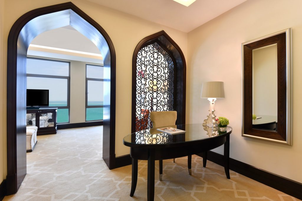The St. Regis Doha Hotel - Doha, Qatar - Caroline Astor Suite Business Desk Area