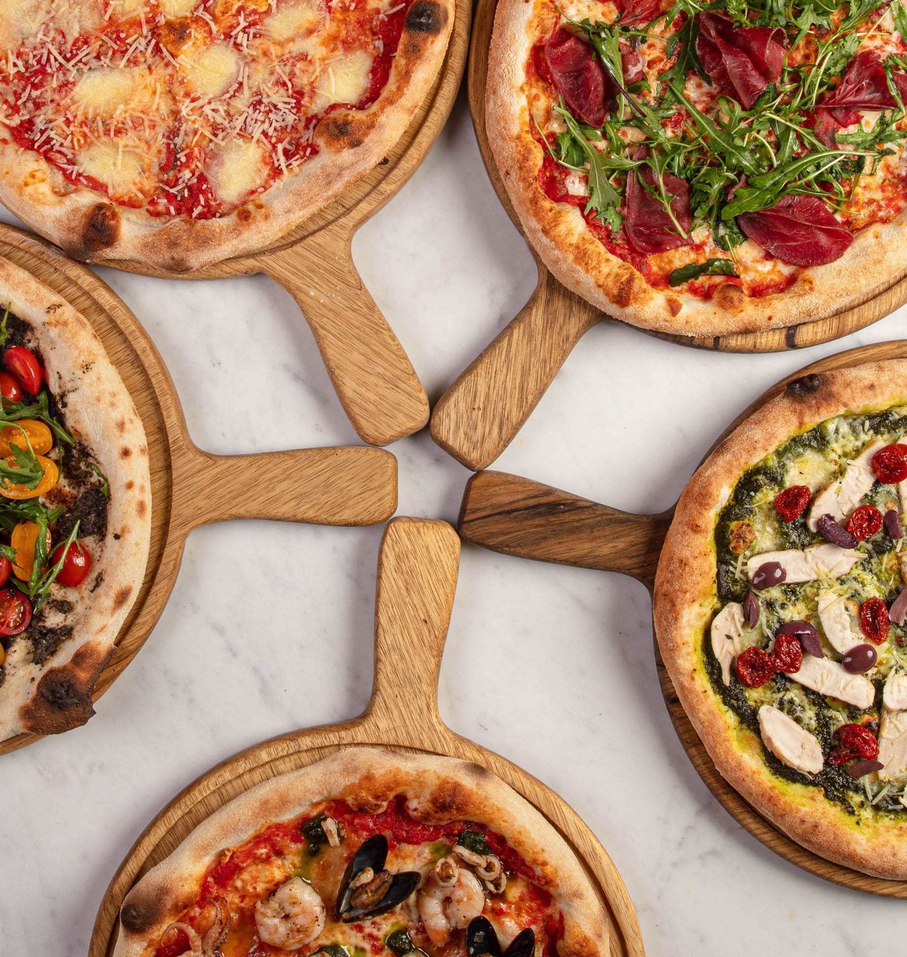 The St. Regis Amman Hotel - Amman, Jordan - Mercado Pizza Selection