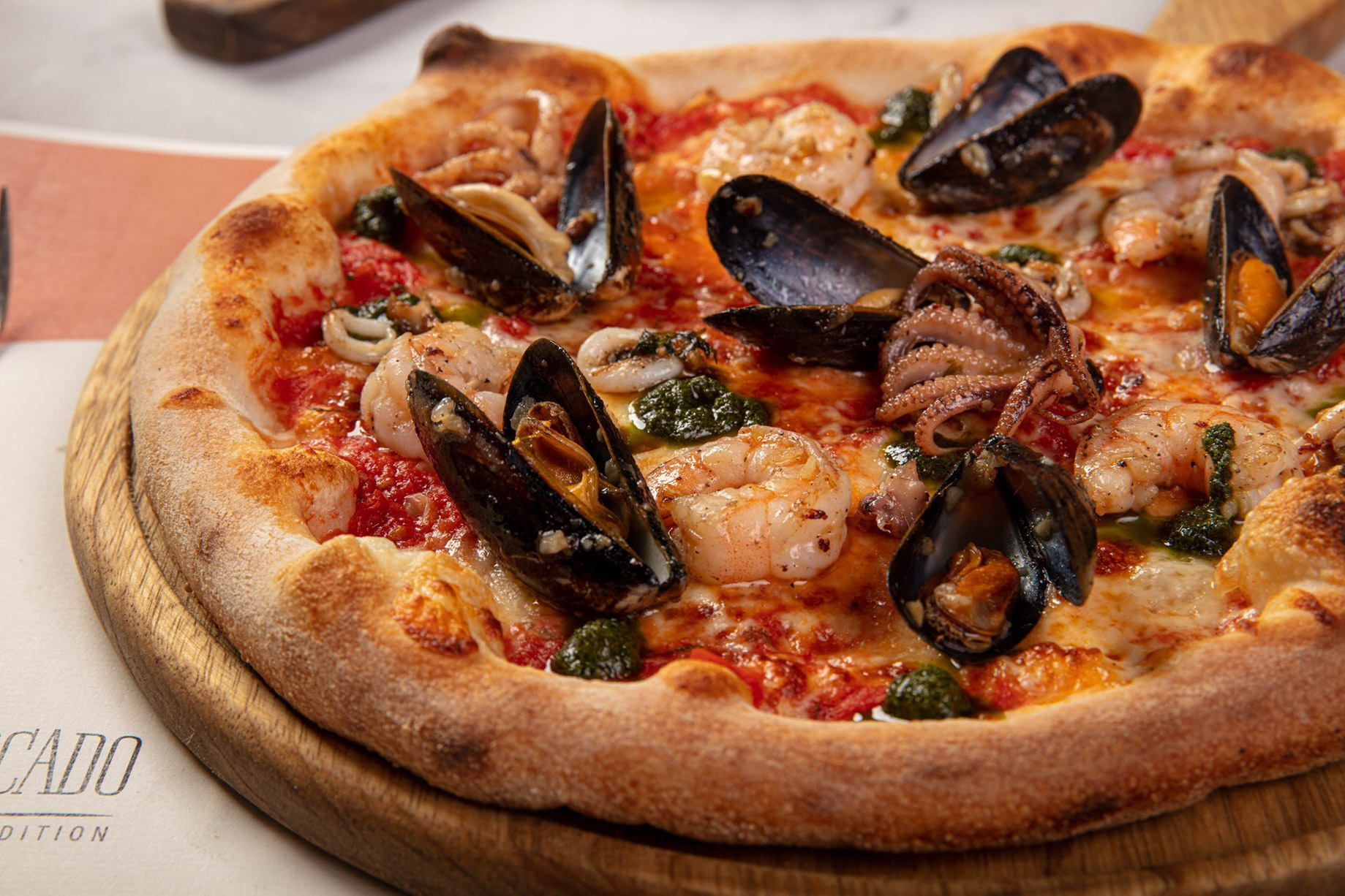 The St. Regis Amman Hotel – Amman, Jordan – Mercado Seafood Pizza