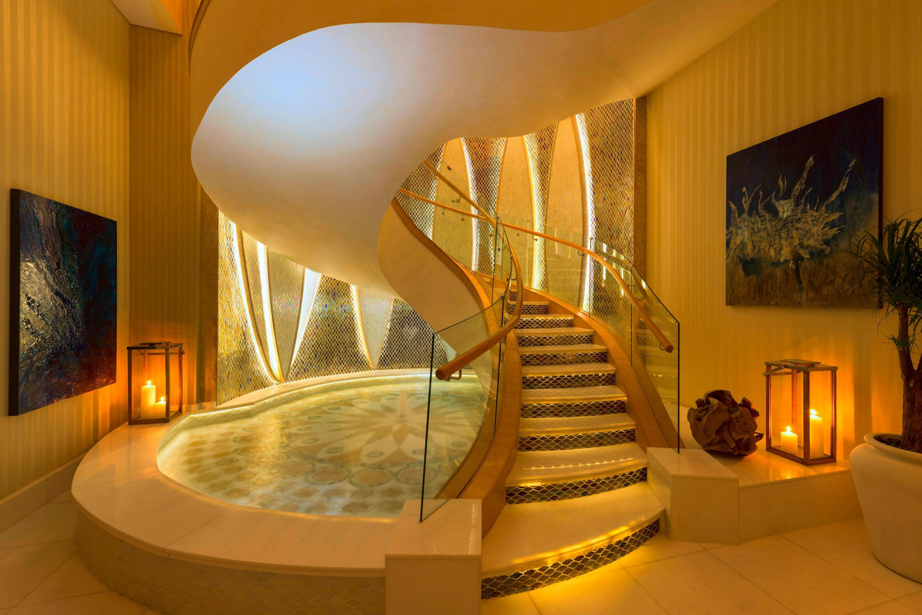 The St. Regis Saadiyat Island Resort - Abu Dhabi, UAE - Royal Suite Grand Staircase