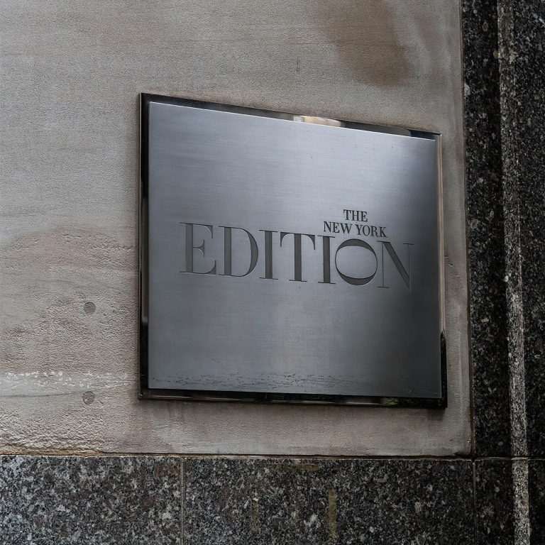 The New York EDITION Hotel – New York, NY, USA – The New York EDITION Sign