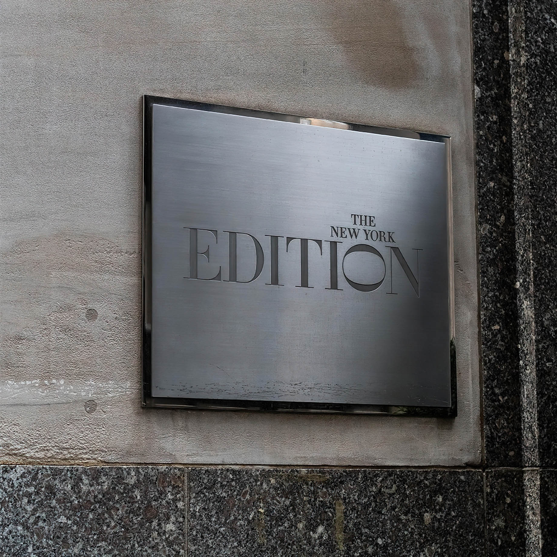 The New York EDITION Hotel - New York, NY, USA - The New York EDITION Sign