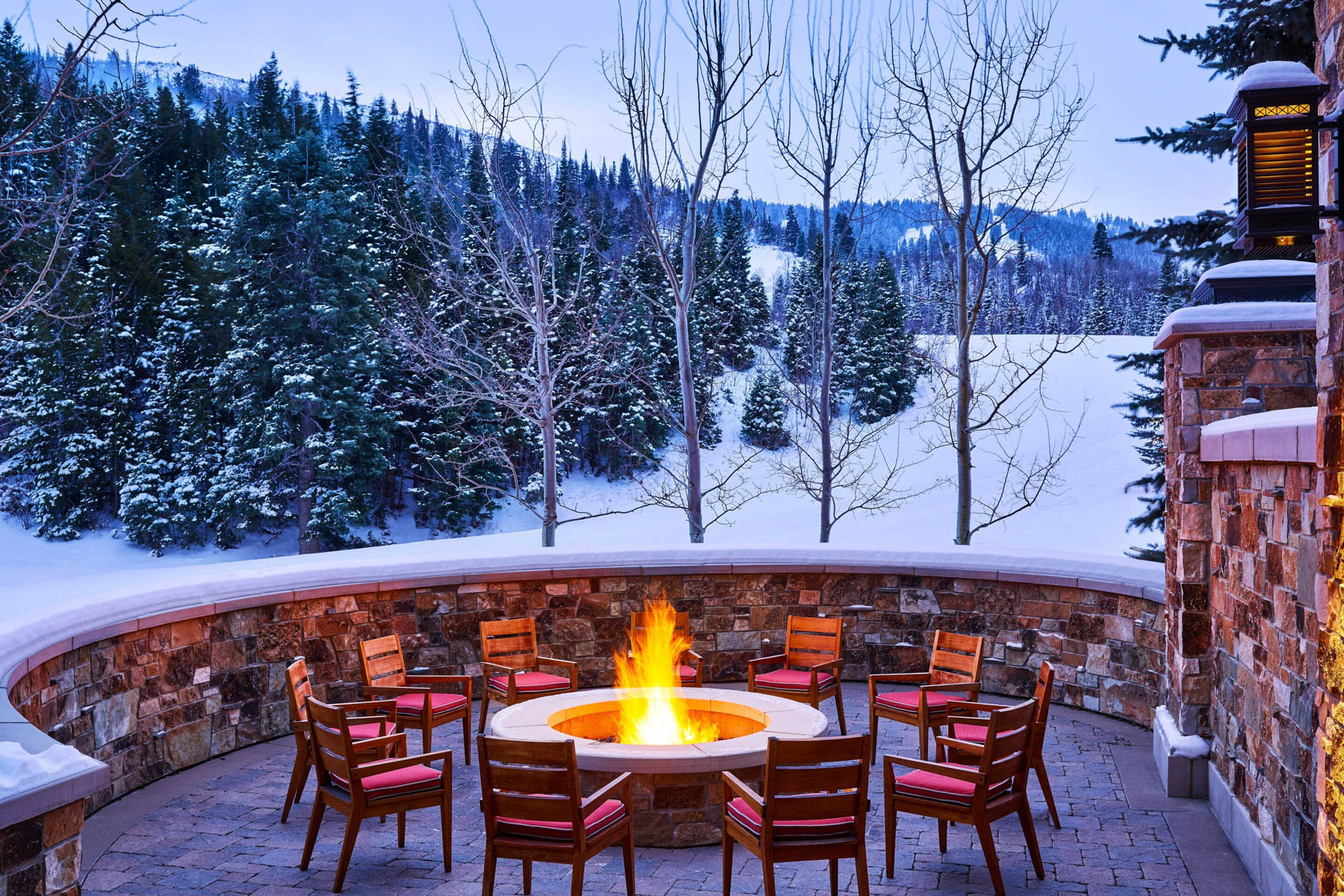 The St. Regis Deer Valley Resort - Park City, UT, USA - Deer Hollow Fire Pit Area