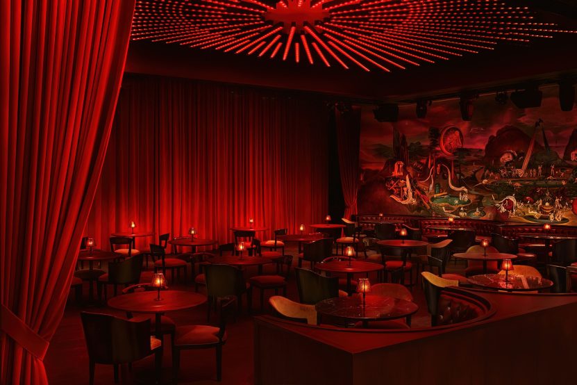 The Times Square EDITION Hotel - New York, NY, USA - Paradise Club Red Seating